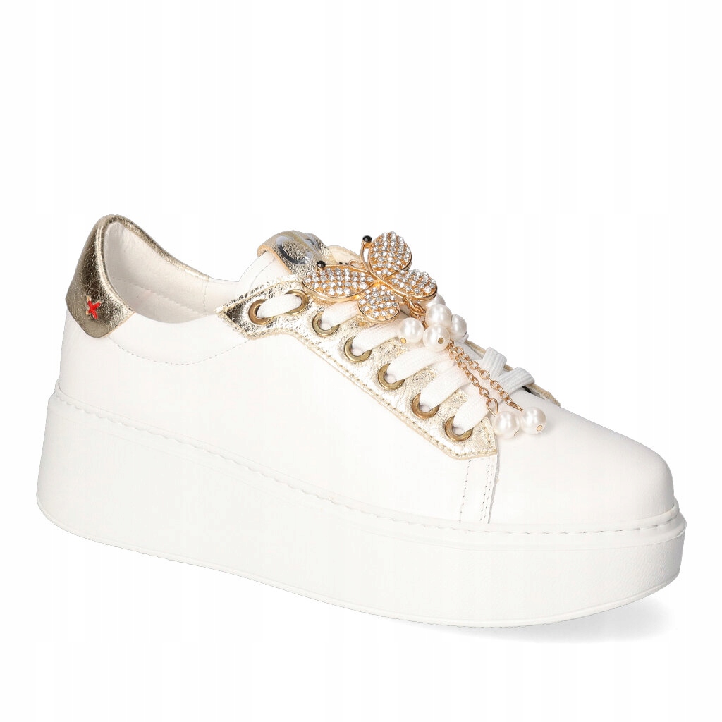 Tenisky Chebello 4405-059-074 Bílá/Zlatá 38