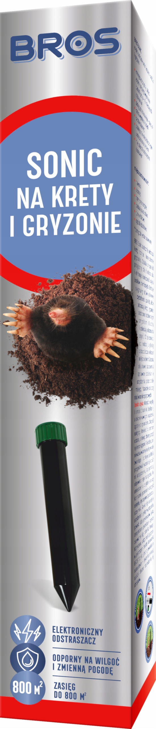 BROS ODSTRASZACZ NA KRETY SONIC zwykły
