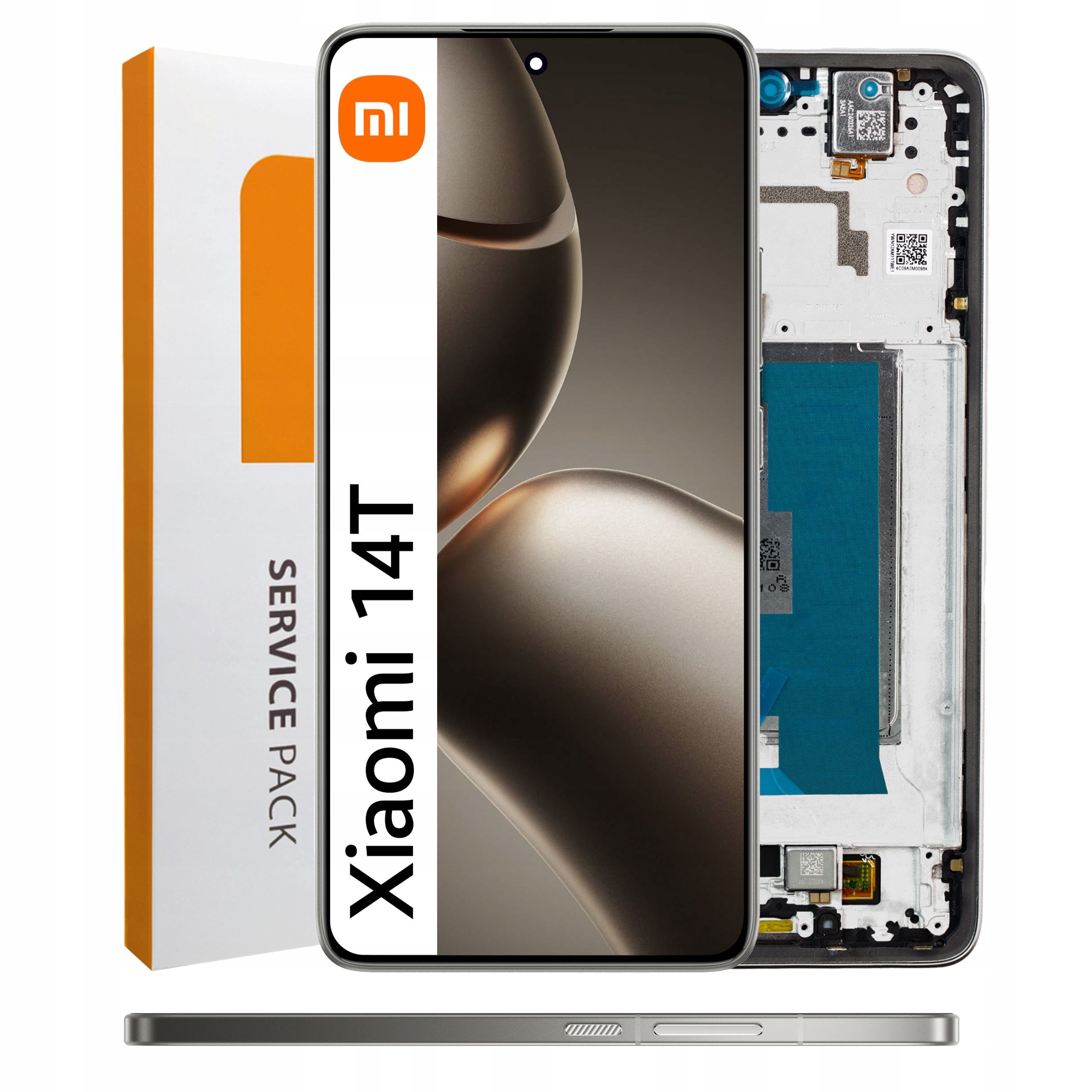 Displej pro Xiaomi 14T LCD displej Rámeček Šedý Originál Zila