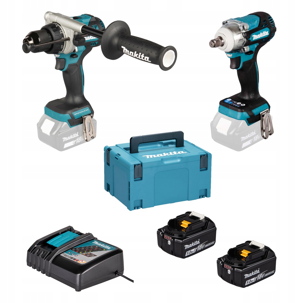 Akumulatorowy zestaw Combo DHP492 DTW300 18V 2x5,0Ah Lxt Makita