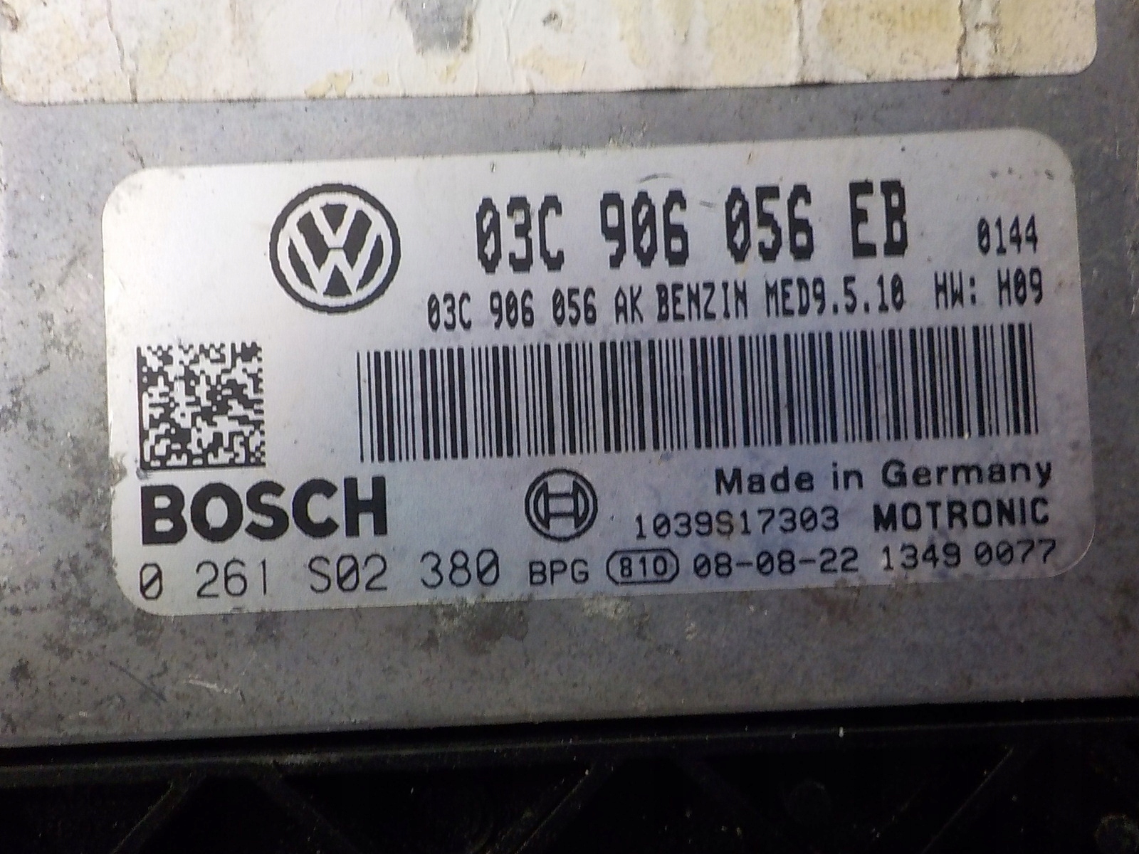 AUDI computer bedienteil 03C906056EB 0261S02380