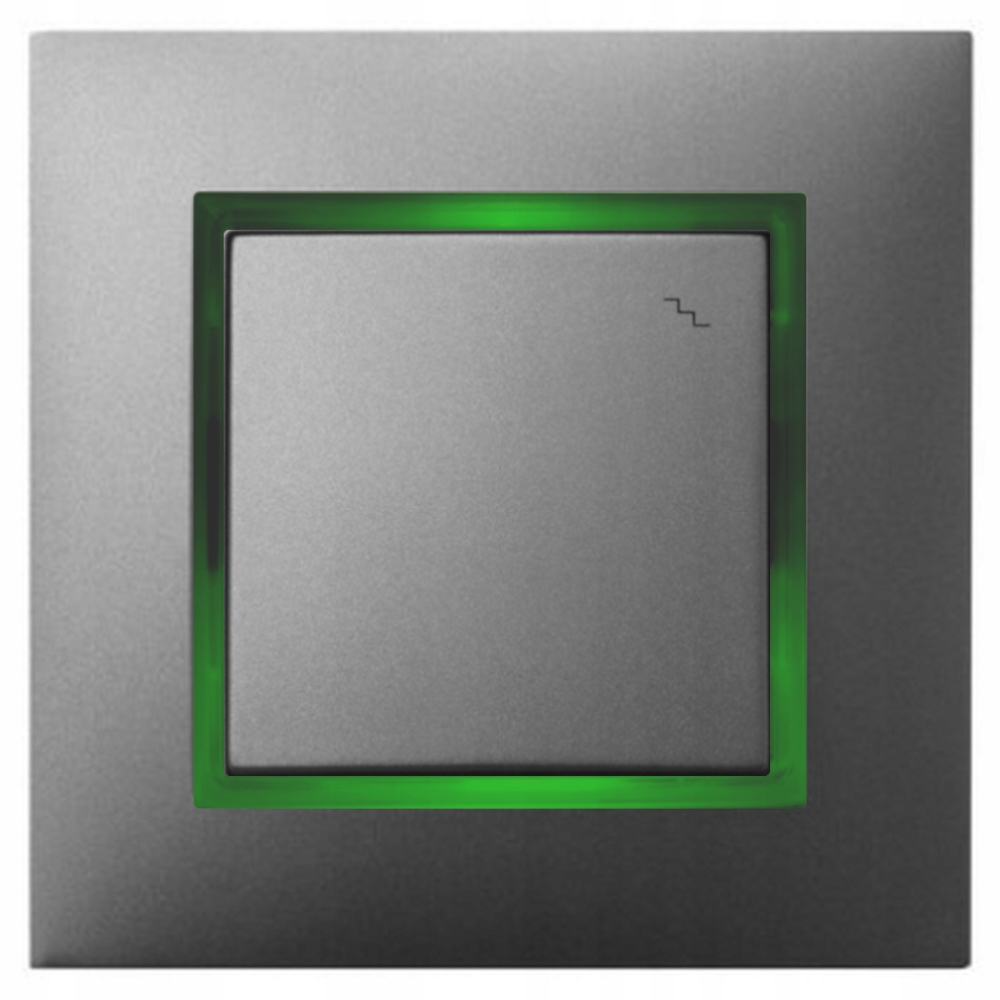 

Włącznik Schodowy Szary Z Podświetleniem