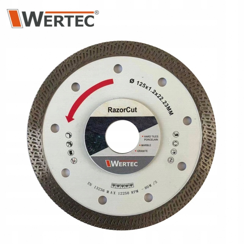 

Tarcza diamentowa 125x1.2x22.23 Razorcut Wertec