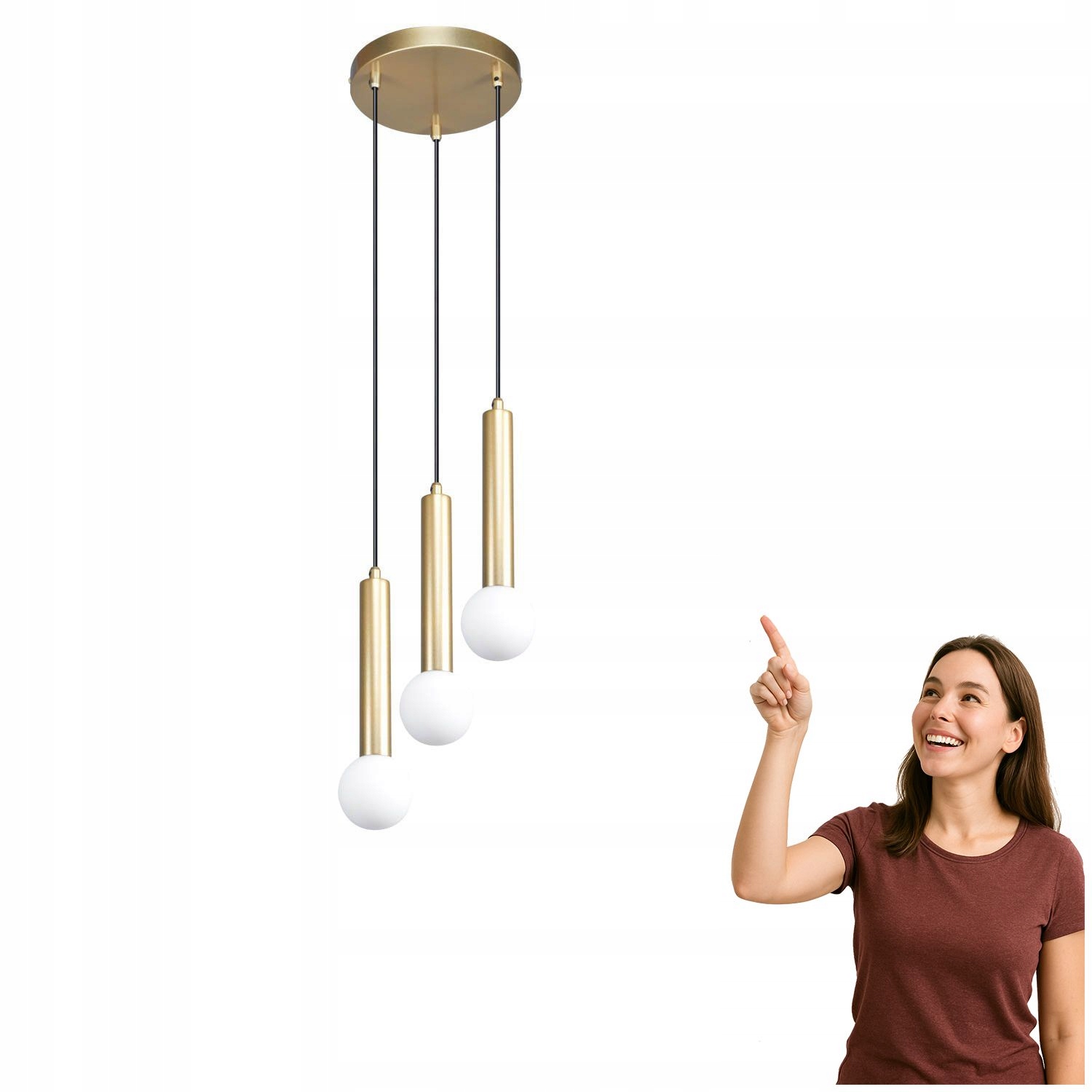 Závesná lampa Filano PND-33574-3-GD Italux