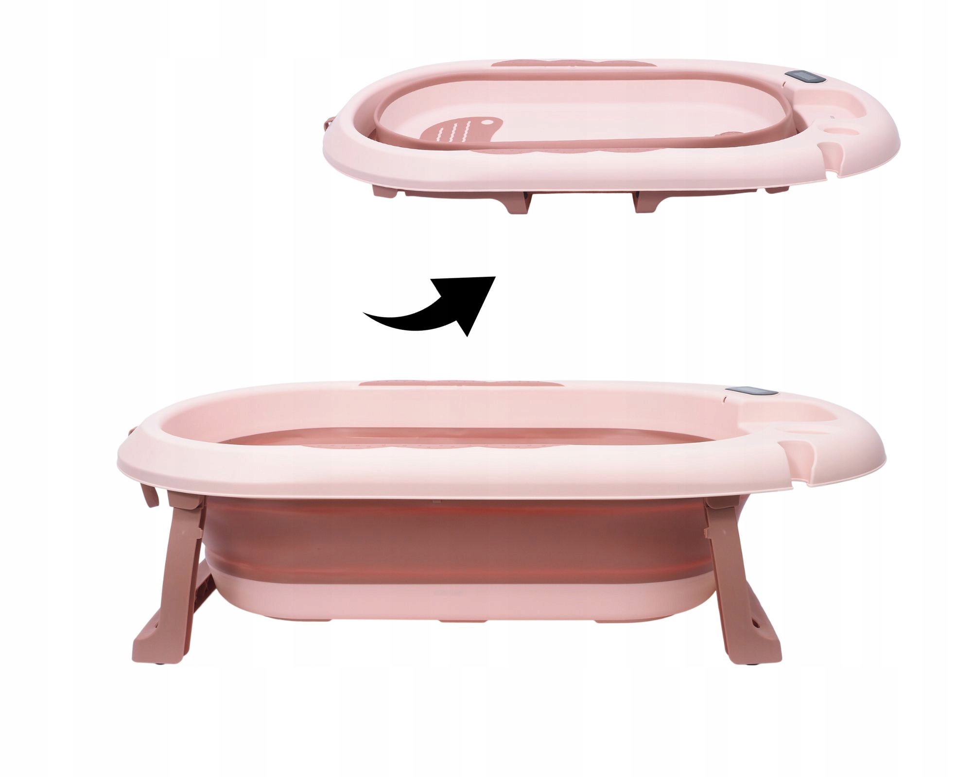 Wanienka składana turystyczna kąpielowa dla dziecka z termometrem różowa EAN (GTIN) 5903999749750