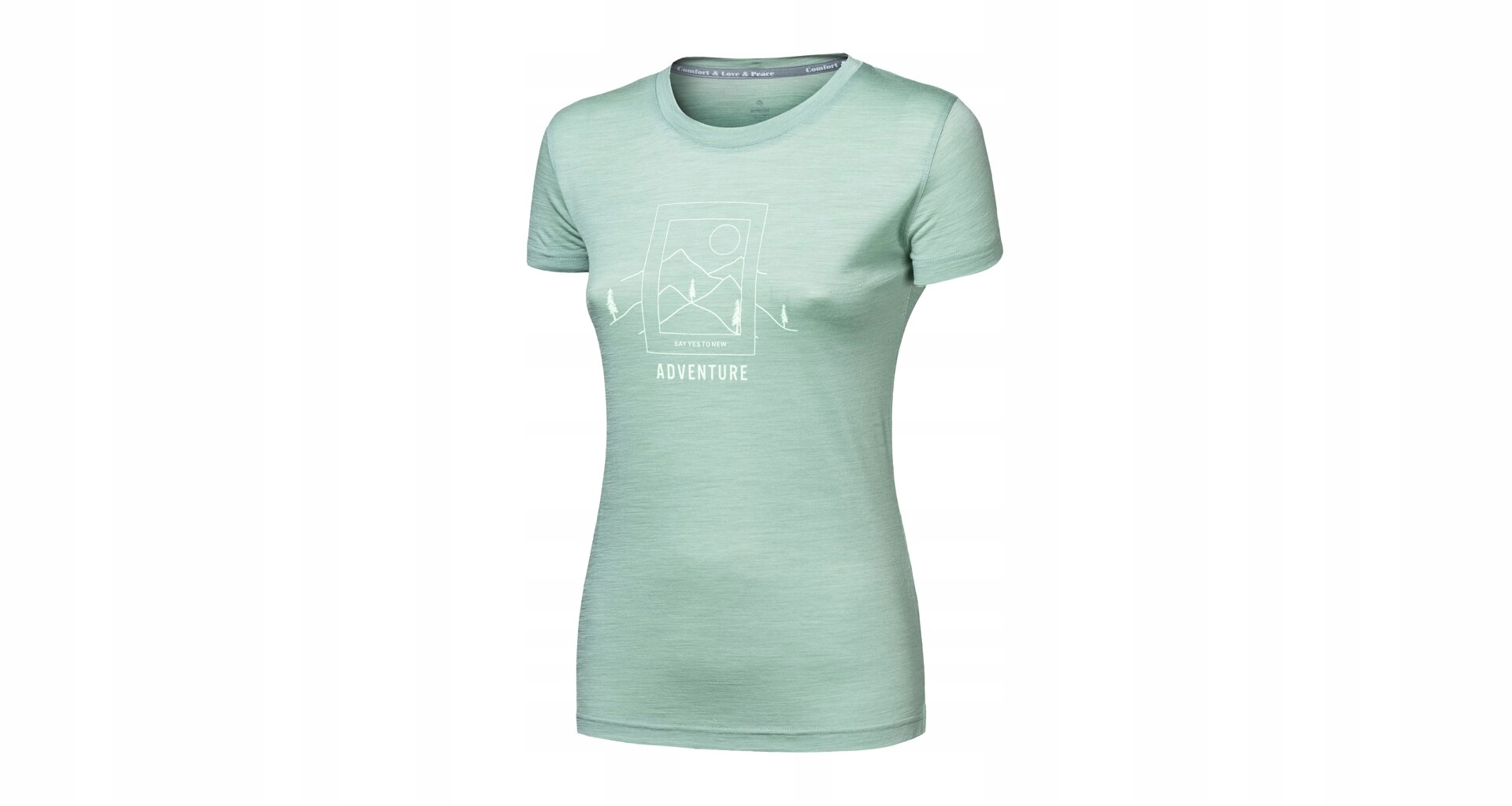 Sensor Merino Air Say Yes Dámské Triko Kr.rukáv Basil Green Velikost L