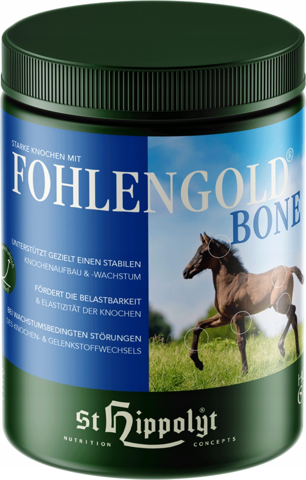 St.hippolyt Fohlengold Bonecare – suplement dla źrebiąt dla koni horse 1kg