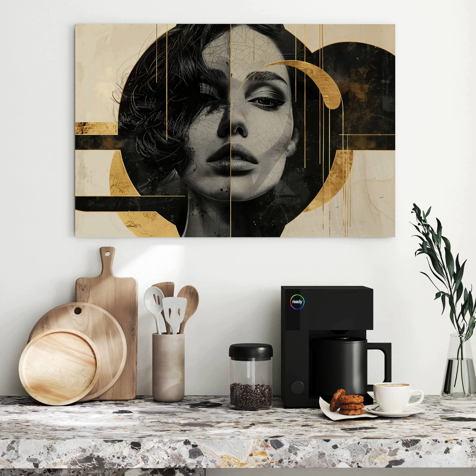 Magnetická tabule Umělecký Portrét 90 × 60 cm