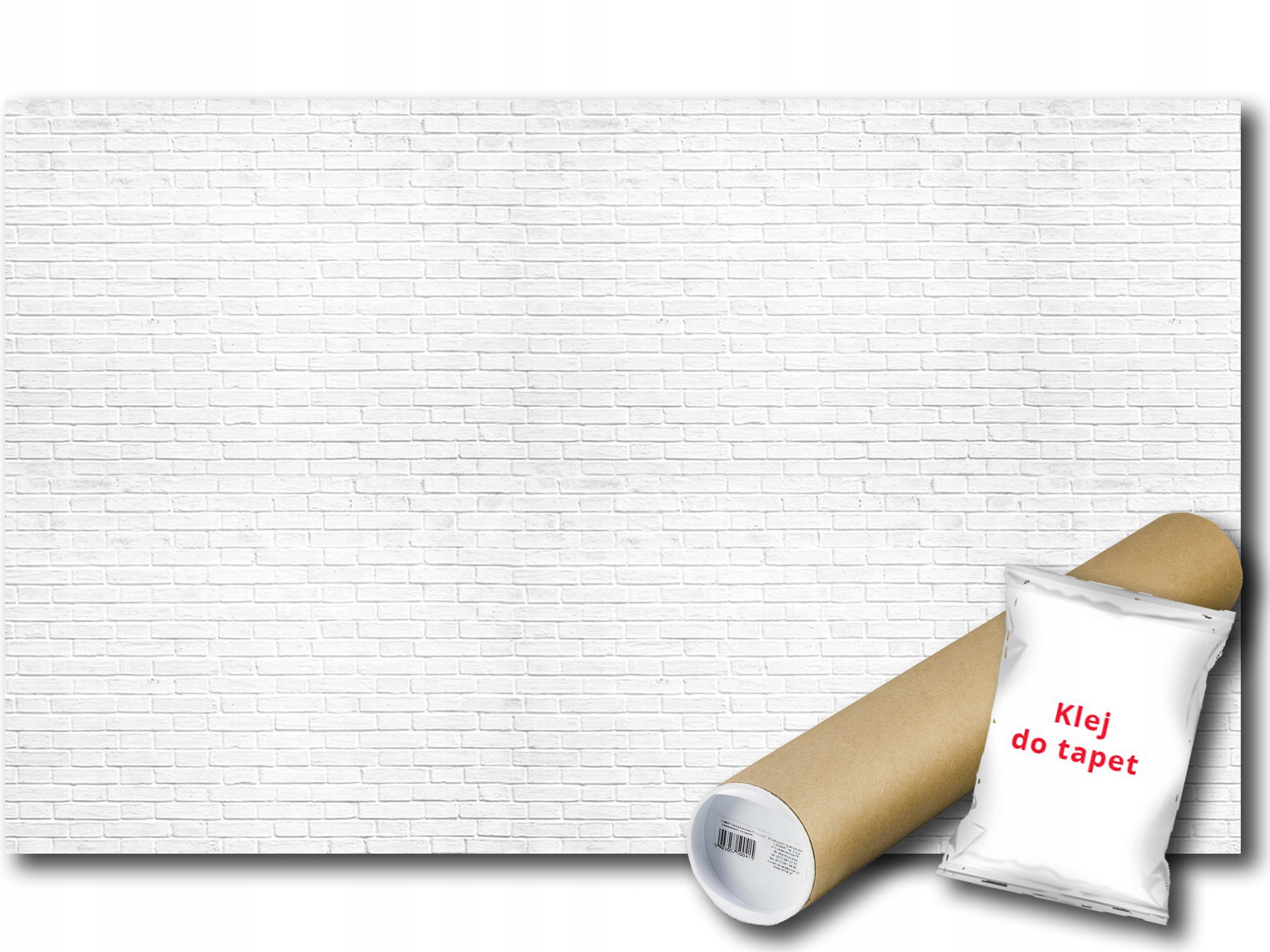 Vinylová Fototapeta Zeď Bílá Cihla Imitace Struktura 368x254