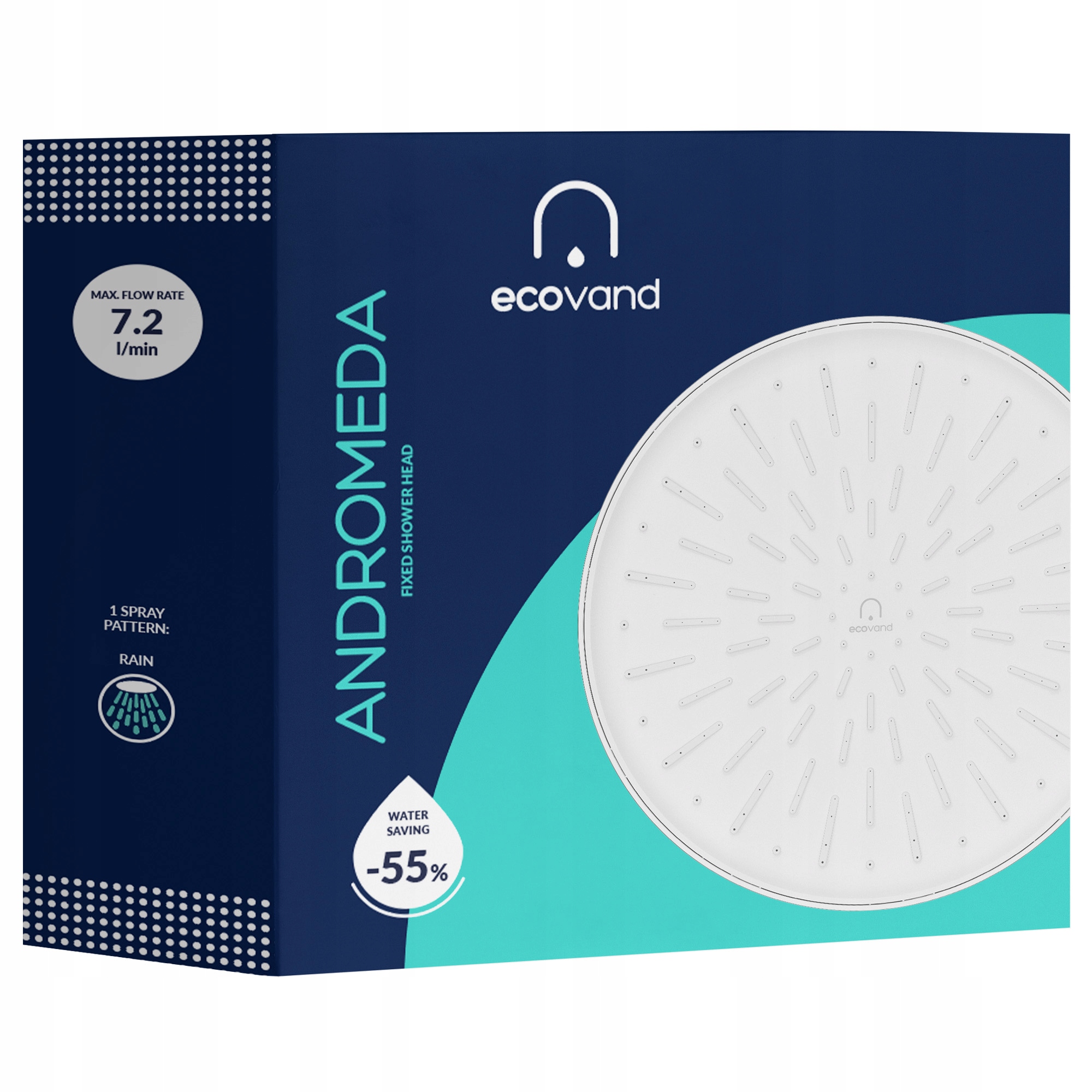 Duża Luksusowa Deszczownica obrotowa EcoVand Andromeda Zużywa -55% Wody