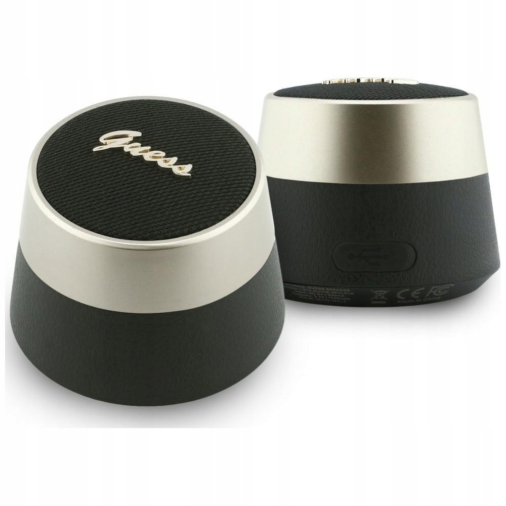 Głośnik Bluetooth Guess 5W Script Metal Logo czarny