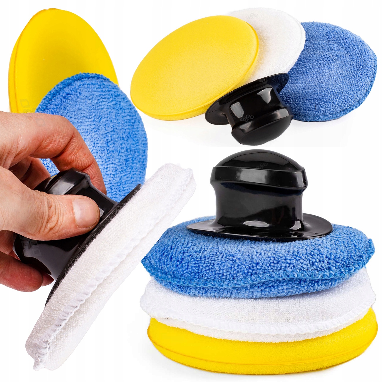 

Zestaw Gąbek Polerowania Lakieru Uchwyt Aplikatory