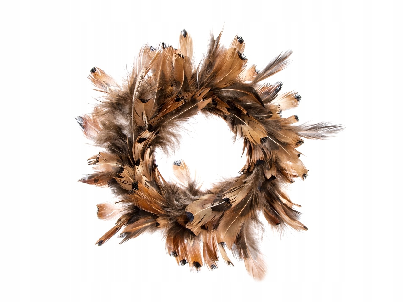 Wianek wianuszek wielkanocny z piór pióra