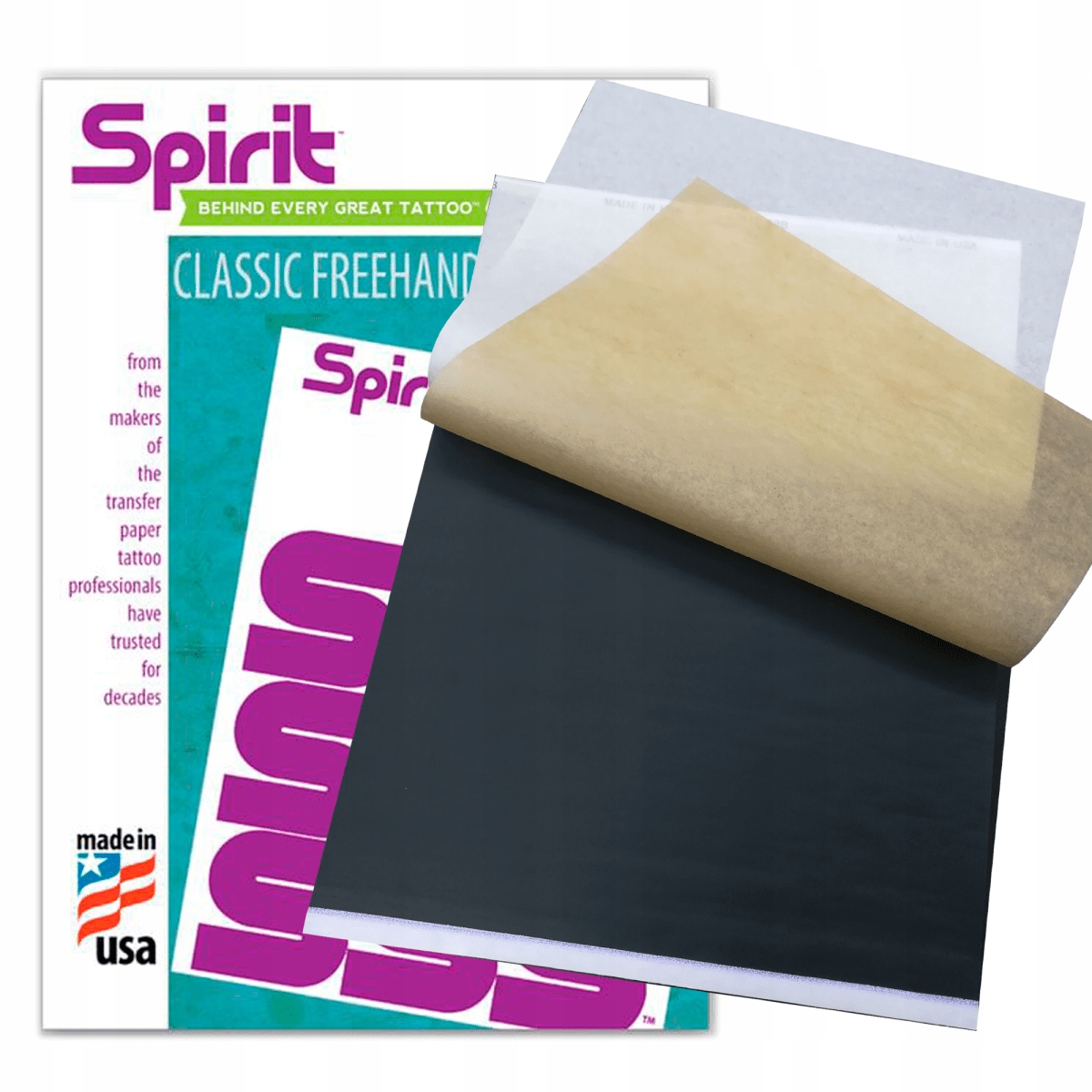 Spirit Freehand 100 sztuk Kalki do odbijania wzoru 21,6 x 27,9