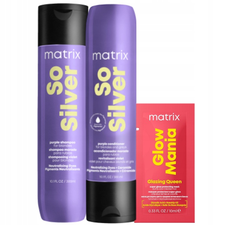 Matrix So Silver szampon odżywka zestaw do włosów siwych blond