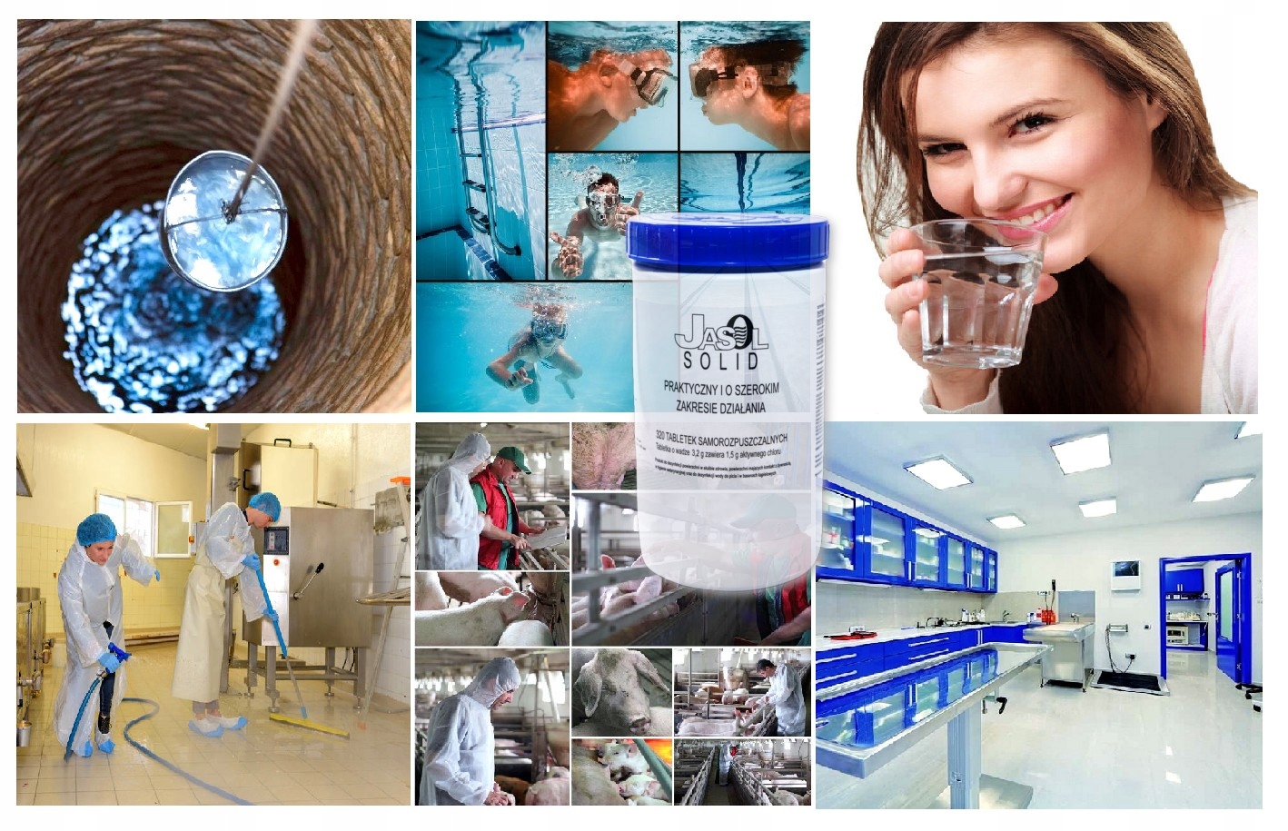 Tabletki chlorowe do dezynfekcji JASOL SOLID 1kg Kod producenta 15018