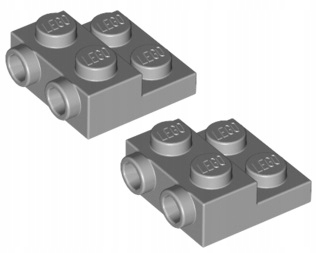 

Lego Płytka 2x2x2/3 J. Szara (99206/4654577) x2
