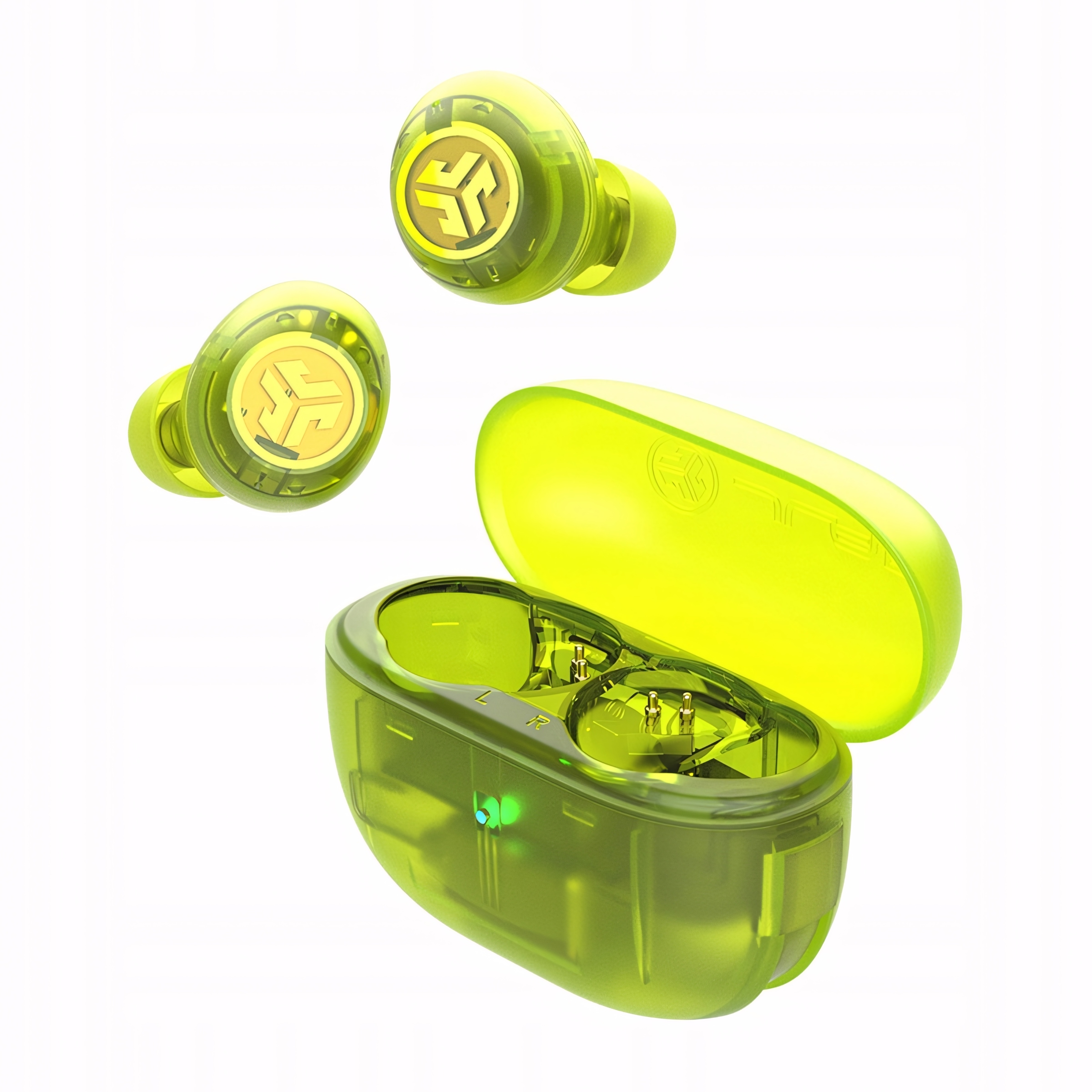 Jlab Go Pop Anc Bezdrátová sluchátka do uší Žlutá Průhledná