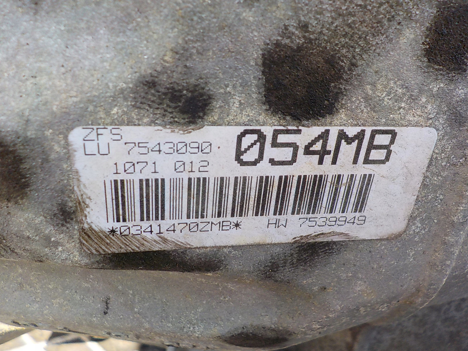 BMW E87 2.0 B gearbox, 6HP-19 7543090