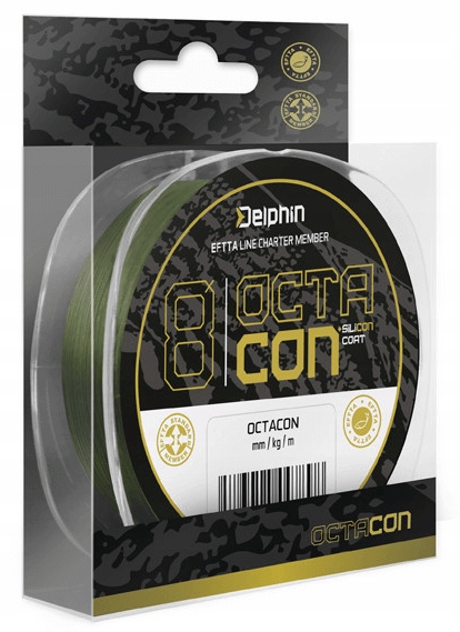 Plecionka spinningowa Delphin OctaCON X8 135m Zielona 0,10mm