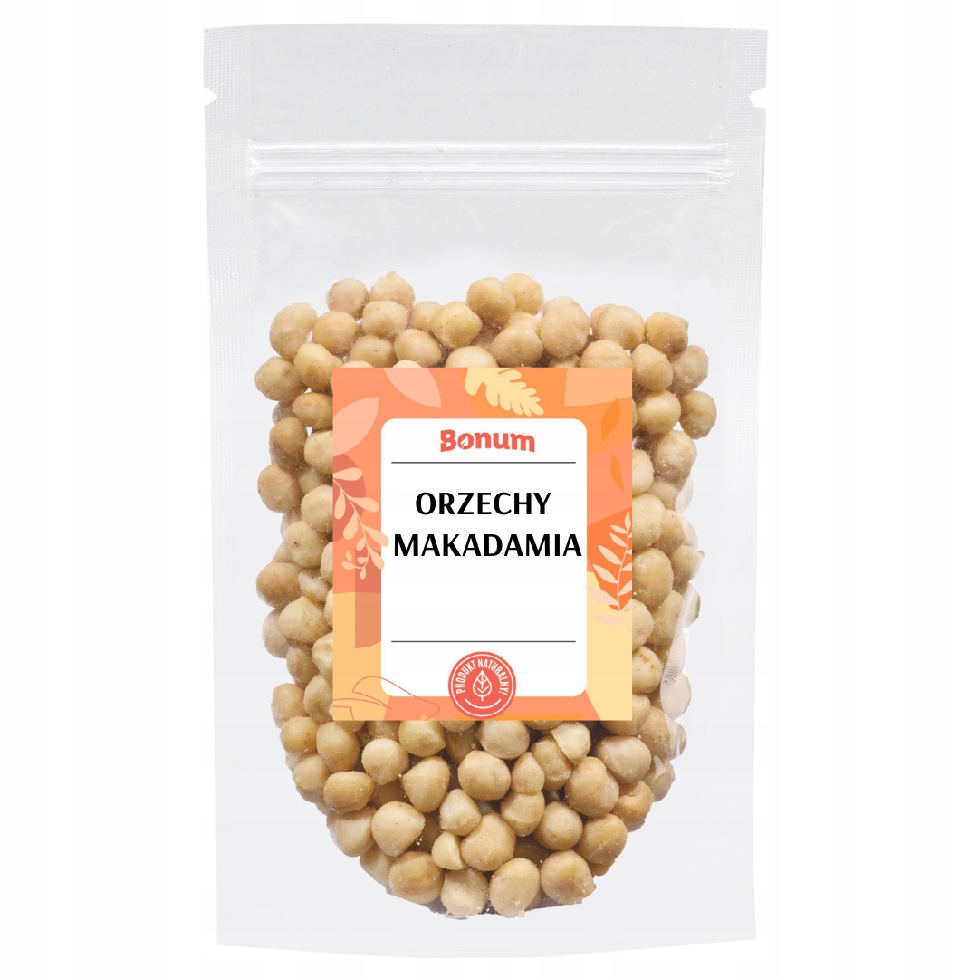 Orzechy Makadamia naturalne Premium Zdrowe bakalie Przekąska 1kg Bonum