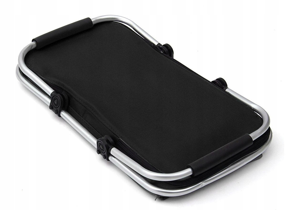 DUŻY TERMICZNY SKŁADANY IZOLACYJNY KOSZ PIKNIKOWY KOSZYK NA ZAKUPY PLAŻĘ Pojemność 30 l