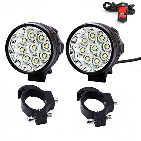 Motocyklové halogény L9X 90W 9000LM lampa reflektor lightbar Led