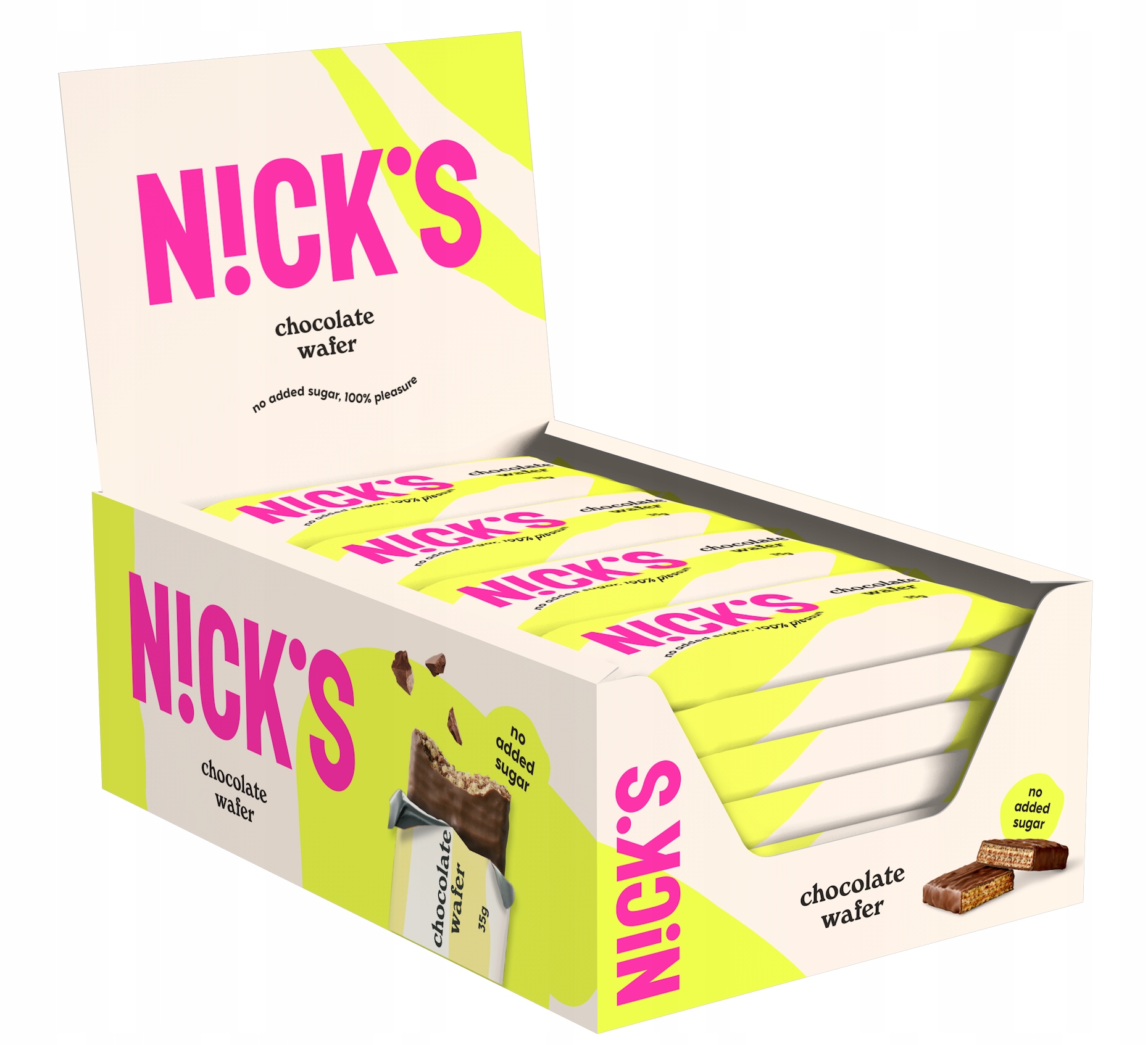 Nick's Chocolate Wafer 35 g Kartonik 24 sztuki