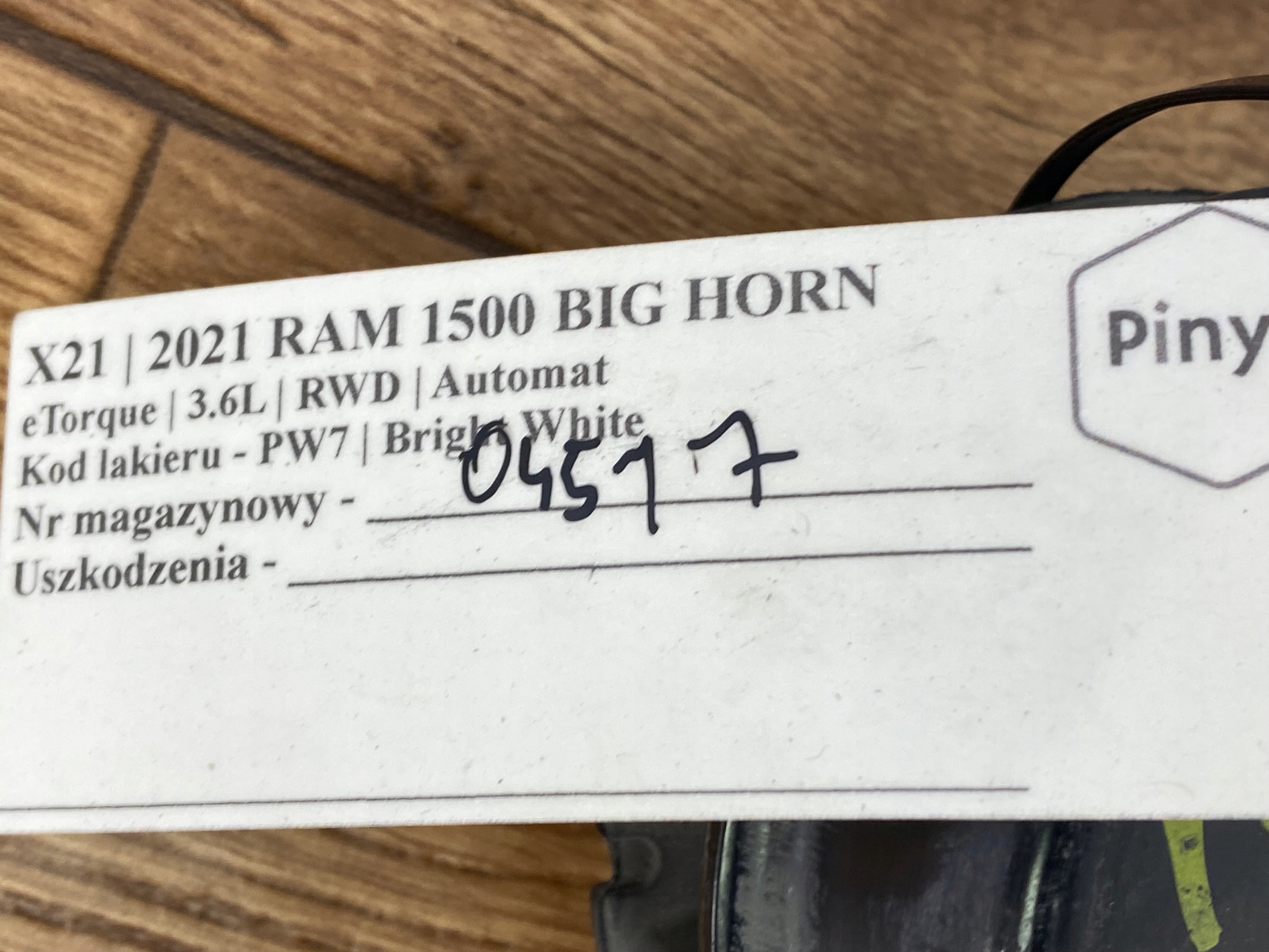 Airbag Support Support plaque ramy Dodge Ram 1500 2019+