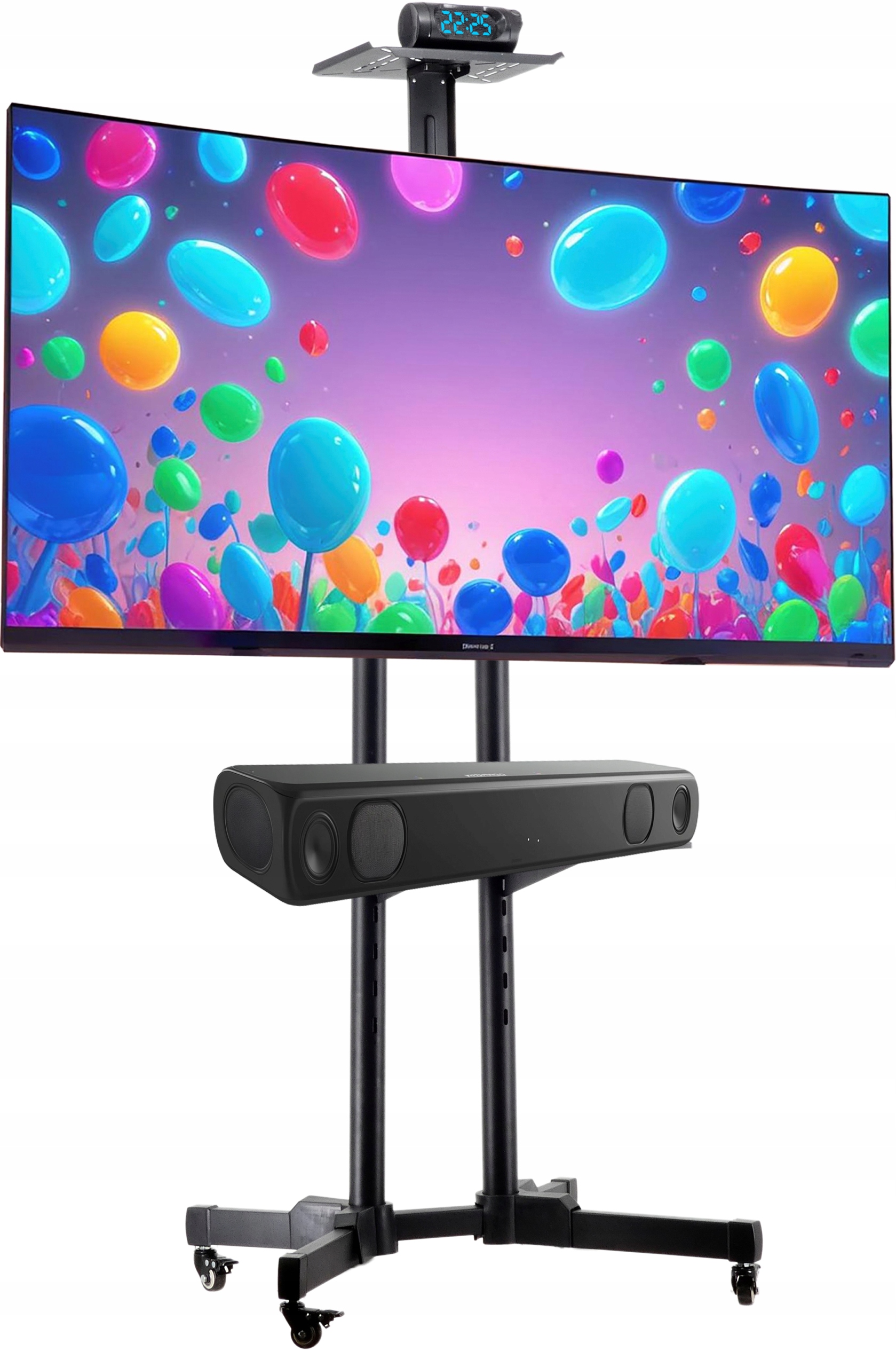 Stojący Uchwyt Wieszak Wózek Multimedialny Do Tv Telewizora 32-65 Podłogowy