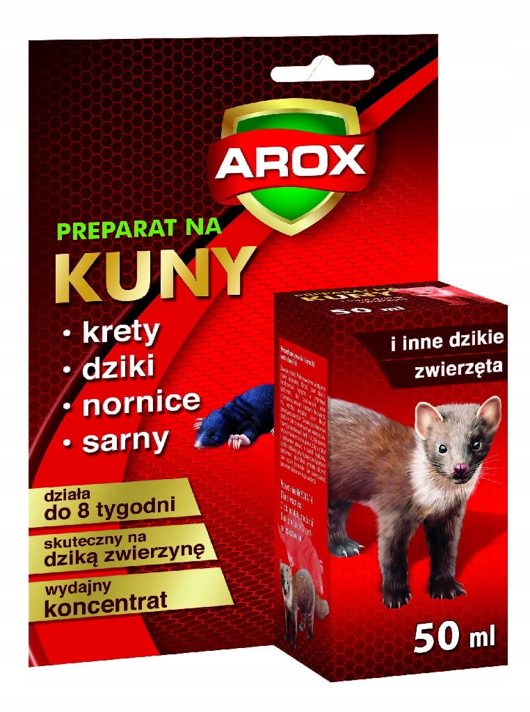 

Płyn Odstraszający Kuny i inne zwierzęta /Arox/