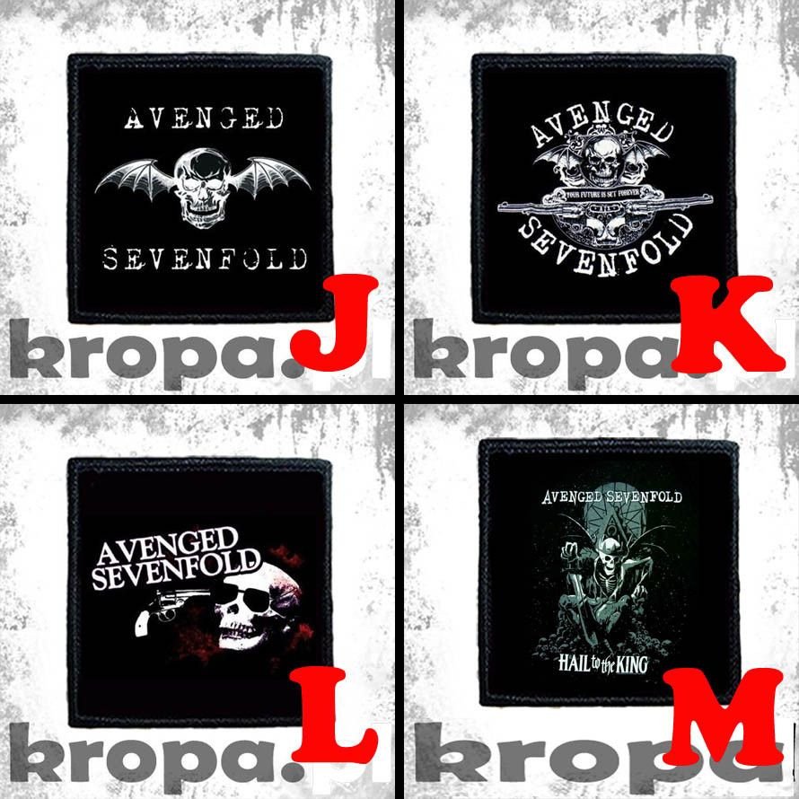 Naszywka AVENGED SEVENFOLD 8 X 8 cm Dużo Wzorów! Rodzaj gadżetu muzyczny
