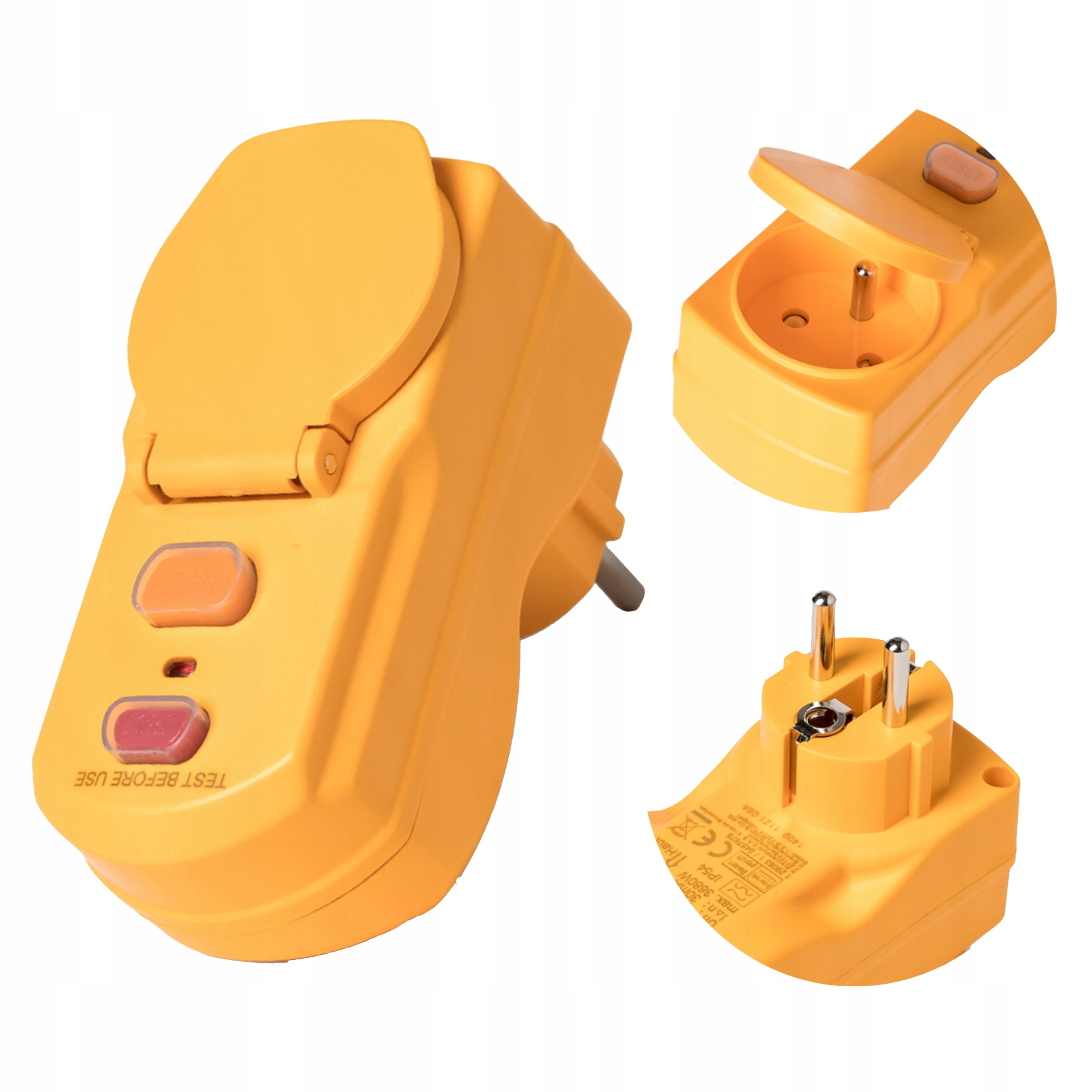 

Wtyczka Gniazdo Różnicówka Bdi-a 30mA IP54