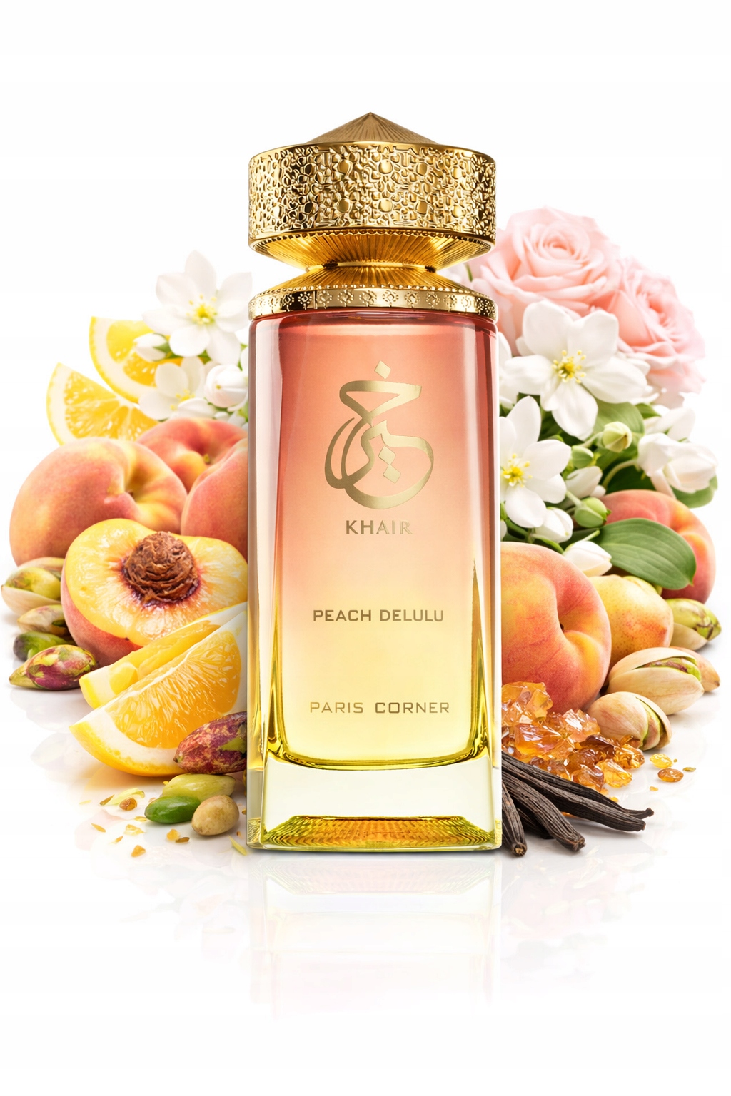 Oryginalne Perfumy Arabskie Paris Corner Khair Peach Delulu 100ml+GRATIS!
