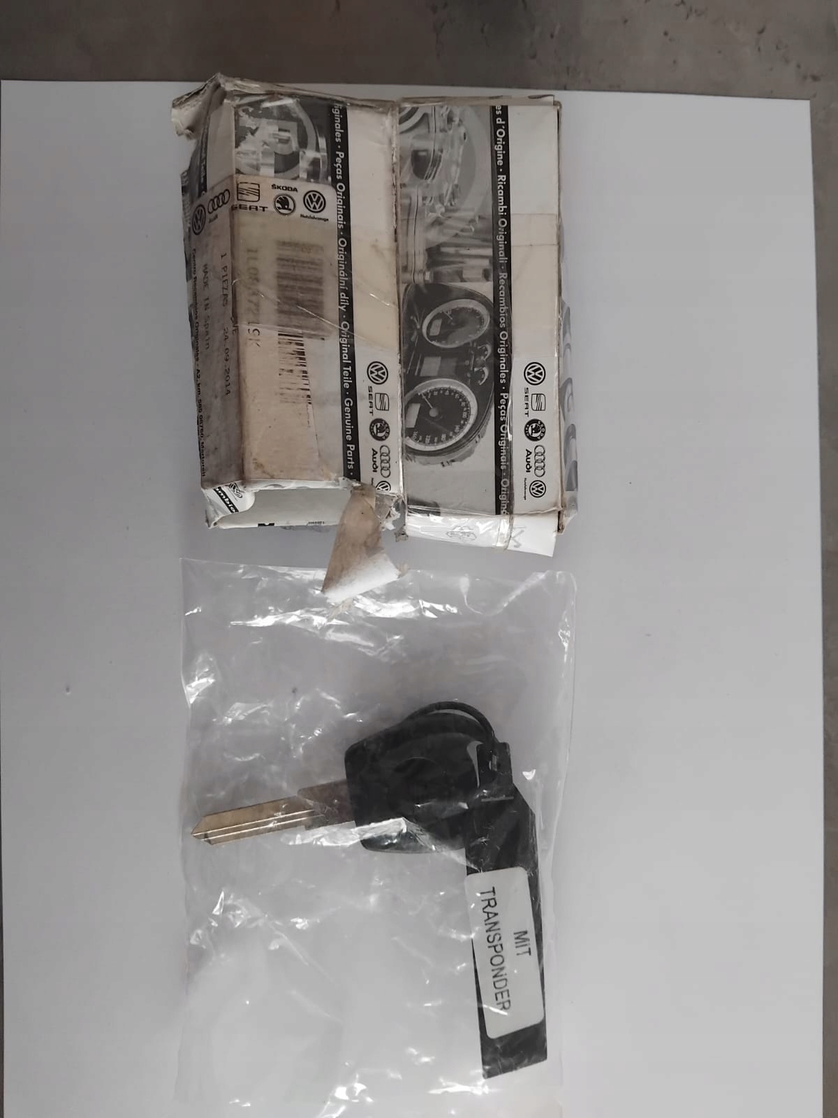 Kluczyk z transponderem Seat Oryginał