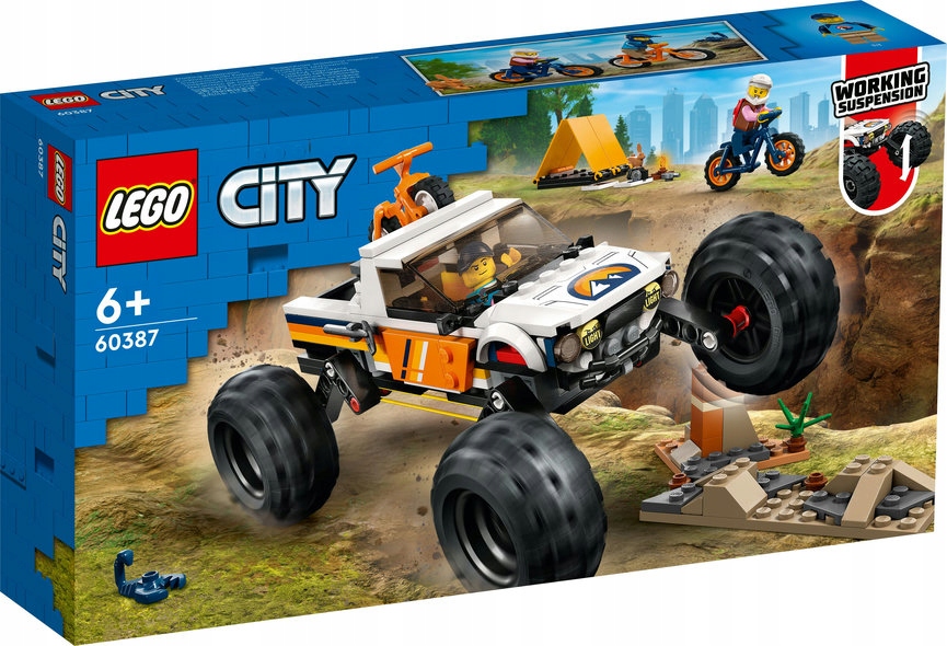 Lego 60387 City Dobrodružství S Terénním Vozidlem 4X4