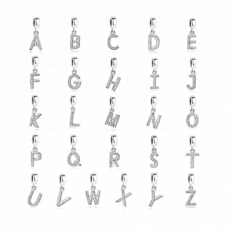 

Charms zawieszka litery alfabet srebro 925