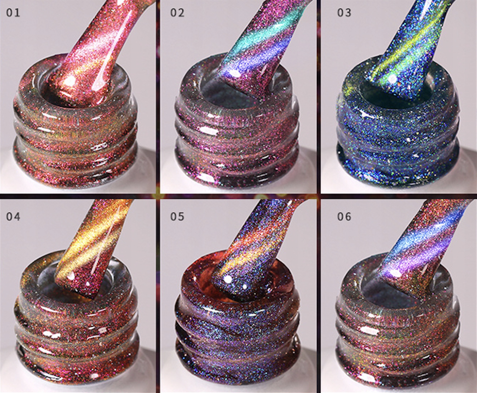 BORN PRETTY - Reflective Glass Cat Eye - LAKIER MAGNETYCZNY FLASH - RG01 Rodzaj lakier kolorowy