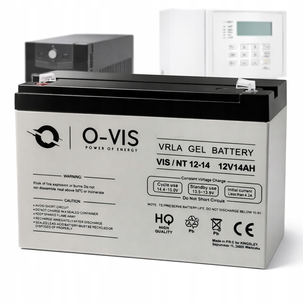 Аккумулятор AGM VRLA 12V 14ah для необслуживаемого мощного