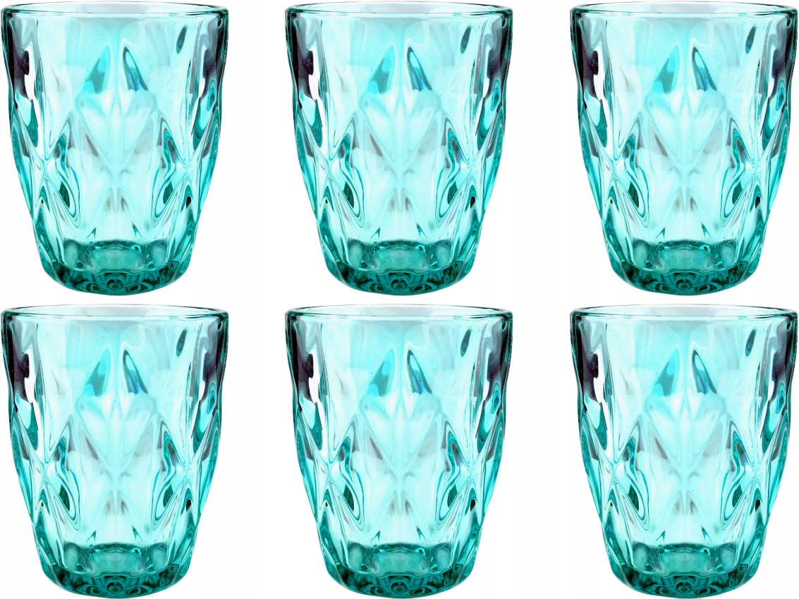 

Komplet Szklanek Szklanki 250 ml Elise Turkus 6szt