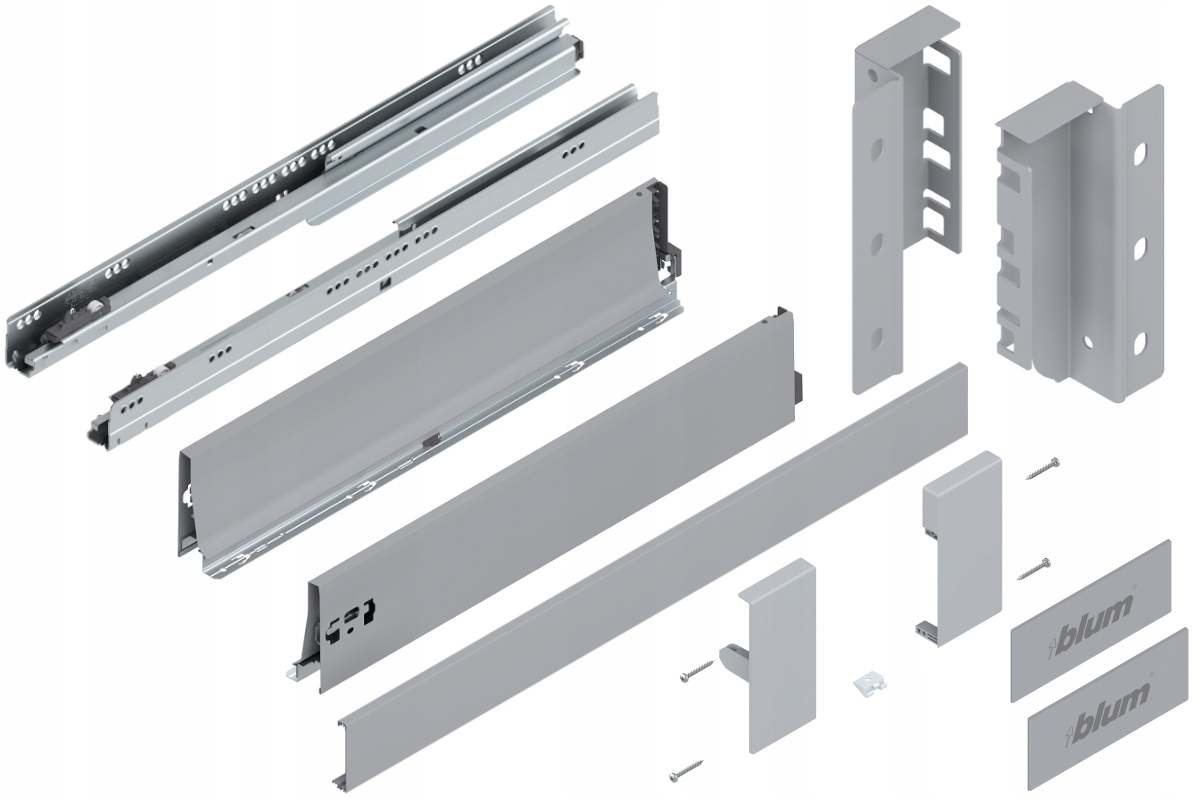 Blum Tandembox 650 Šuplík , Střední vnitřní, K, Šedá