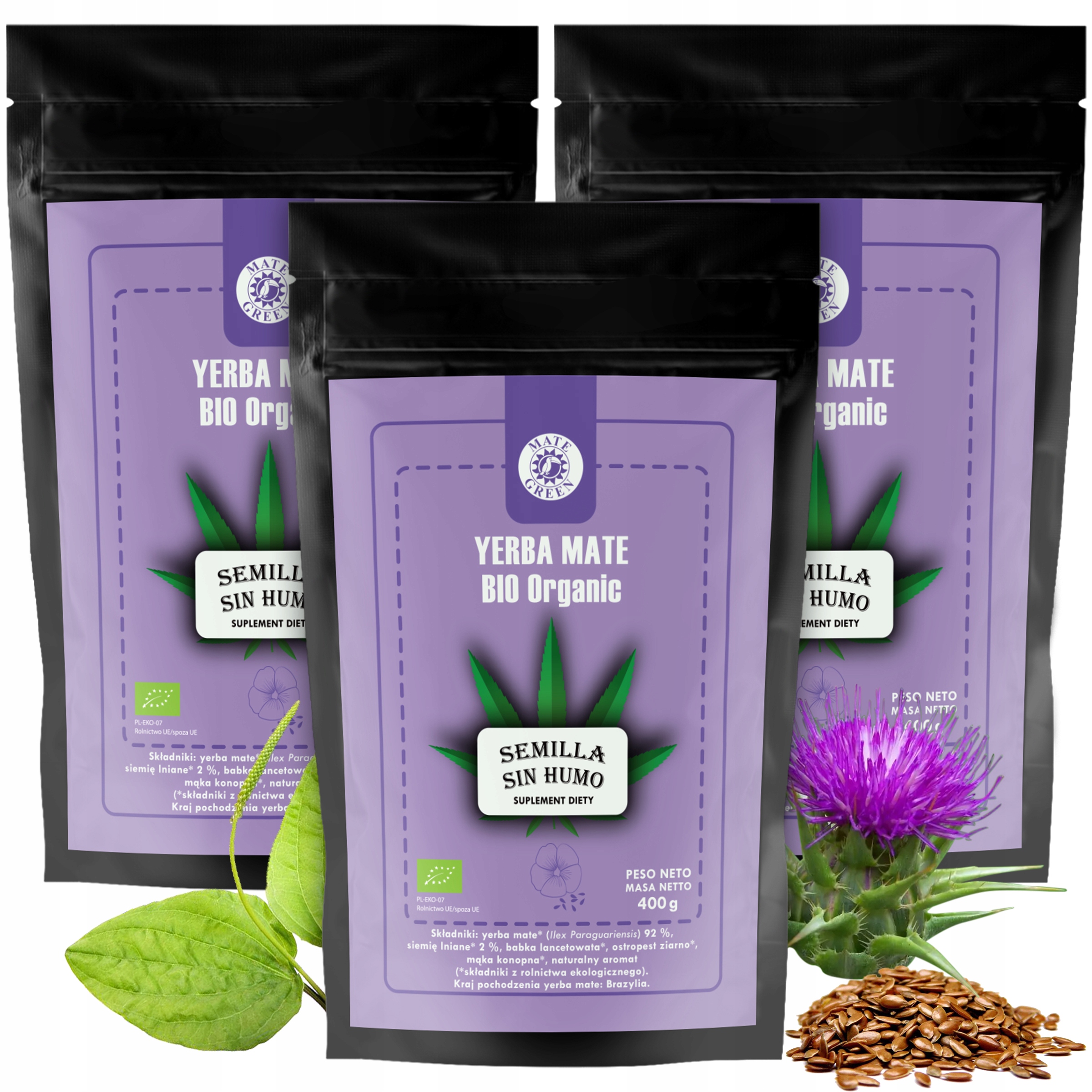 Levně Yerba Mate Organica Cannabis 1000g +200 Bio Bonus