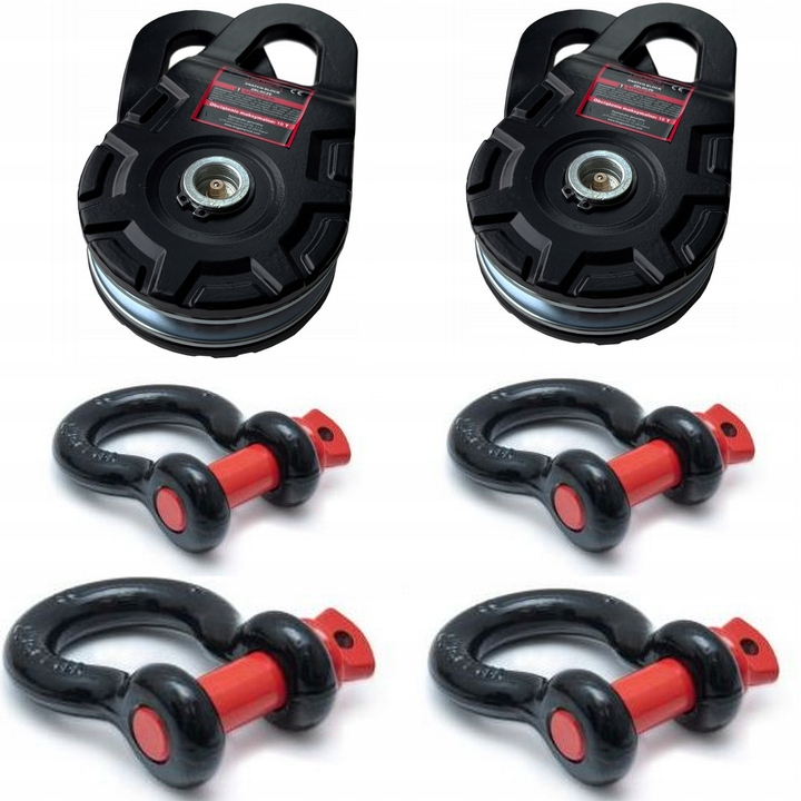 Dragon Winch x2 Svorka 10T 10000kg+x4 Sklo 1/1 8T pre navijak Off Road