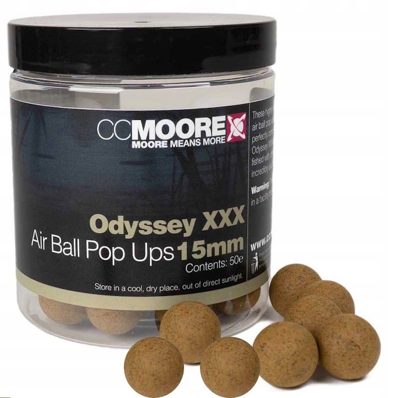 Karpiowe Kulki Haczykowe CC Moore Odyssey XXX Air Ball Pop Ups 15mm 50szt.