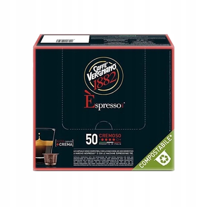 Levně Kapsle pro Nespresso Caffe Vergnano Espresso Cremoso 50 Ks.