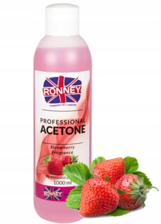 ACETON KOSMETYCZNY REMOVER TRUSKAWKA 1L HYBRYDA