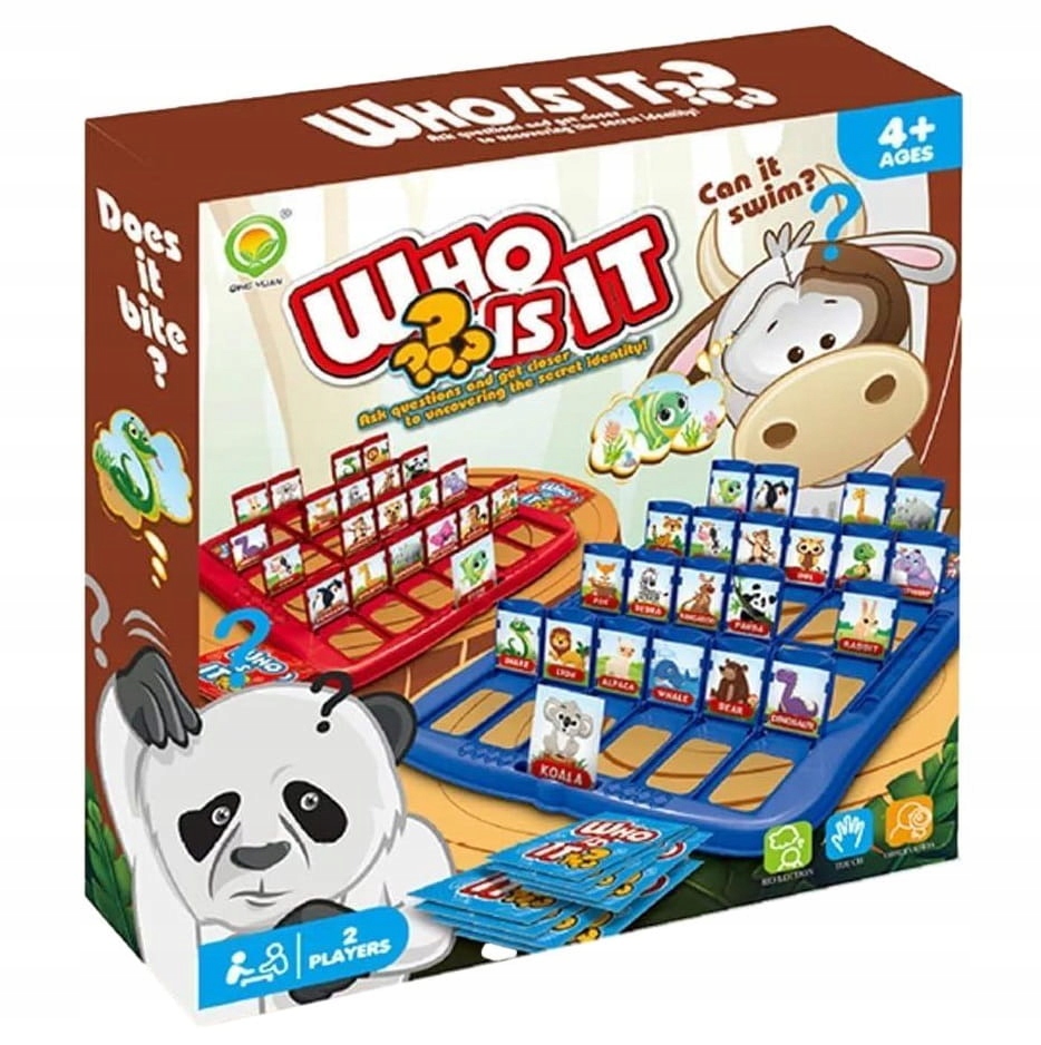 GRA RODZINNA PLANSZOWA ZGADNIJ KTO ZWIERZĄTKA ZWIERZĘTA