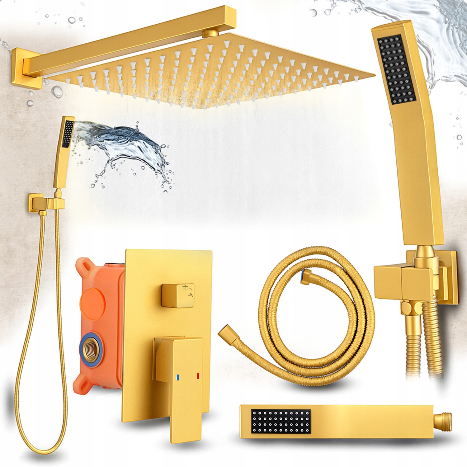 Sprchový Set, Sprchový Stĺp S Dažďovou Sprchou, Podomietková Sprcha