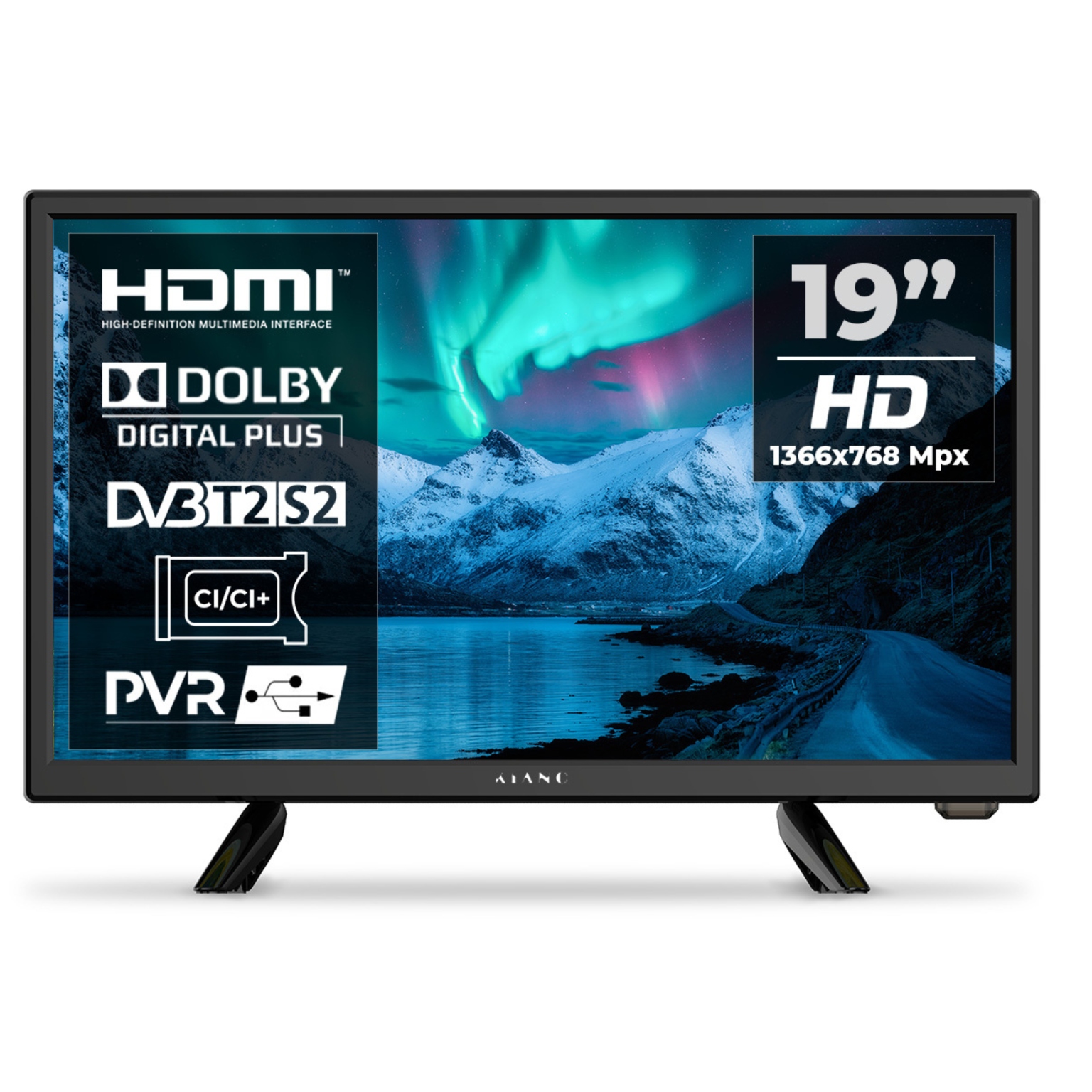 Telewizor Led Kiano TV012NextGenDrive 18,5" Hd Ready czarny