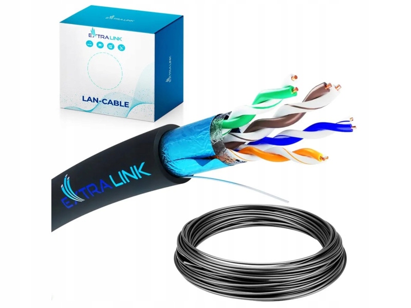 Kabel sieciowy RJ-45 (lan) Extralink EX.32341 50 m